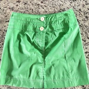Bright Green Mini Skirt size 4 nwot/golf pickle ball tennis skirt by Teen Flo